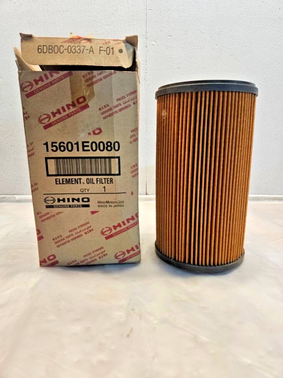 New Kobelco/Hino Oil Filter Element 15601E0080 - $46.58