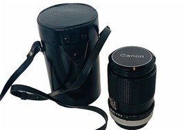 Canon Lens Vintage Japan FD 135mm camera 135 mm SC 1:3.5 leather case strap GAB - £98.06 GBP