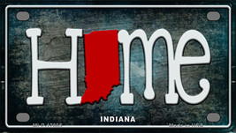 Indiana Home State Outline Novelty Mini Metal License Plate Tag - $14.95