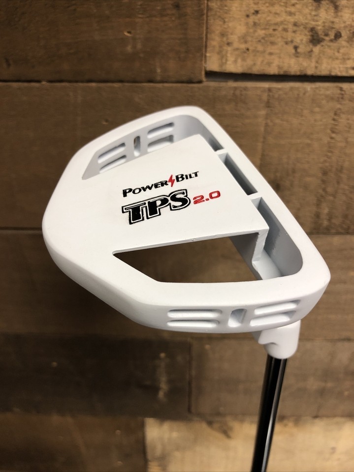 DEMO RH White PowerBilt Black TPS 2.0 Golf Putter Mallet Style 34" 5579-WTPS Item image 2