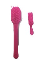 Vintage Barbie Hair Brush Lot 2 pc Hot Pink Doll Size  1980s - £9.39 GBP