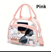 Clear Pink Crossbody Tote  Bag - $22.00