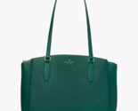 NWB Kate Spade Monet Large 3 Compartment Green Leather Tote WKRU6948 Gif... - £135.94 GBP