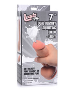 Loadz 7&quot; Dual Density Squirting Dildo - Light - $33.81