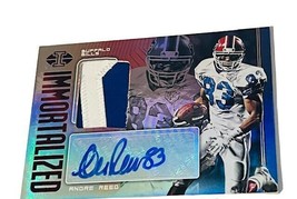 Andre Reed Auto GAME WORN jersey patch /20 Bills HOF 2019 Illusions autograph sp - £236.82 GBP