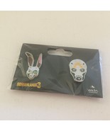 NEW Borderlands Bunny Mask &amp; Psycho Bandit Two Pin Set - $416.95 MXN