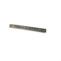 Antique Signed Sterling Victorian Embossed Repousse Floral Ornate Bar Pin Brooch - £35.61 GBP