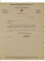 Weidlich Sterling Spoon Signed Letter Silverware Bridgeport Connecticut ... - $17.82