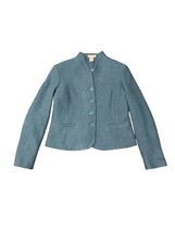 Vintage Orvis Women’s light Blue Wool Fitted Jacket Size M Button - £19.51 GBP