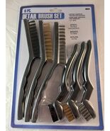 6 Piece Detailing Wire Brush Set, Steel Nylon Brass Bristle Brushes, PVC... - $7.17 CAD