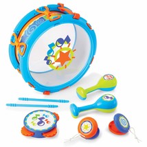 My First Drum Set, 6 Instruments For Children Ages 2 Years And Older - £31.45 GBP