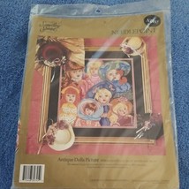 Something Special Antique Dolls Picture Needlepoint Kit  NOS New open Package - $29.57