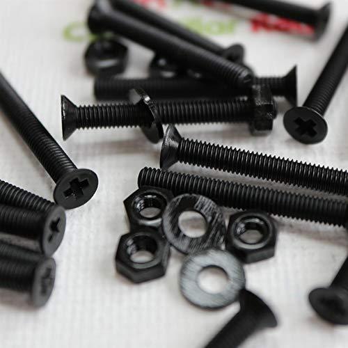 50 x Black Nylon Countersunk plastic machine screws, M3 x 25mm, Plastic ... - $24.74