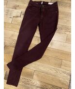 RAG &amp; BONE Mid Rise Skinny Jeans Leggings in Mulberry Sz 27 USA Cotton B... - $15.67