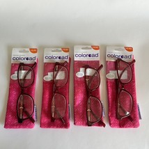 LOT OF 4 FOSTER GRANT  READING GLASSES +2.50 NEW WITH CASE - £16.37 GBP