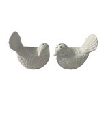 Vintage White Bird Salt and Pepper Shakers Ceramic Doves Farmhouse Decor - $16.20