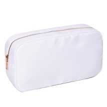 New Waterproof Nylon Durable Toiletry Bag Cosmetic Bag Solid Color Female Makeup - £36.93 GBP