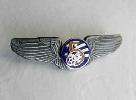 Fifth 5th Air Force Corps Wings USAF Breast Badge 3 inches Lapel Pin USA US - $9.94