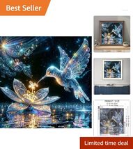 DIY Hummingbird Diamond Art - Relaxing 5D Painting Kit for Adults, 14x14 - $17.77