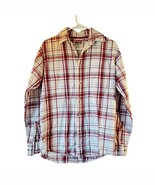 Wrangler Jeans Co. Men’s Small Red White Plaid Shirt 100% Cotton Long Sl... - €15,40 EUR