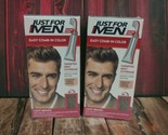 2x Just For Men Hair Color Dye LIGHT BROWN A-25 Easy Comb-In Kit Gray Co... - $22.53