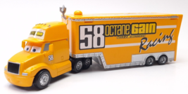 Disney Pixar Cars Rare Piston Cup #58 Octane Gain Hauler Semi Truck Trailer - £28.03 GBP