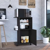 Kryot Kitchen Cart: Black Wengue, 4 Casters - $2,741.49 MXN