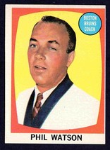 Boston Bruins Phil Watson 1961 Topps Hockey Card #1 ex - £11.82 GBP