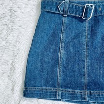 PacSun Belted Panel Mini Skirt Dark Blue Size 26 - £19.77 GBP