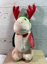 1995 Opus N Bill Holiday Opus Plush Reindeer Antlers Carlton Cards with ... - £11.57 GBP