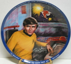 Walter Koenig Autographed Star Trek Ensign Chekov Plate 1986 Ernst BOX COA - £47.75 GBP