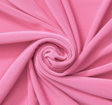 Jersey Knit 100% Organic Cotton Fabric 8.2 Ozs. 72&quot; Wide Color True Pink Bty - £1.96 GBP