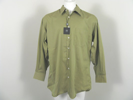 NEW! NWT! Ike Behar Fine Cotton Dress Shirt!  16.5 - 34  *Olive* - £35.95 GBP