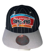 Rare Mitchell &amp; Ness Hardwood Classics San Antonio Spurs SnapBack Pinstr... - £27.30 GBP