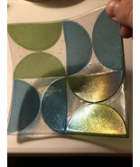 Shepardson Studios iridescent Glass Square 6&quot;x 6&quot; Plate - $70.59