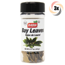 3x Shakers Badia Whole Bay Leaves | .17oz | Gluten Free! | Hojas De Laurel - £12.05 GBP