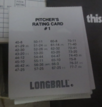 Longball from Ashburn Major League Baseball Game 1979 Teams Near Complete - £96.02 GBP