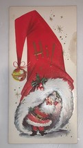 Vintage Quality Crest Unused Christmas Card Santa Clause - £4.62 GBP