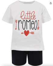 NWT Unique Baby Boys Little Romeo 2 Pieces Outfit Sets Short Sleeve &amp; Sh... - $13.99