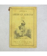 Ayer&#39;s American Almanac Quack Medicine Medical Advertising Antique 1882 ... - £18.77 GBP