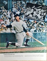 JOE DiMAGGIO - Old Timer&#39;s Game -56 Game Hit Streak - 1960 VTG Photo Lif... - £20.14 GBP