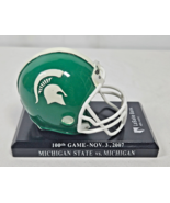 Mini Helmet Decor Michigan State vs Michigan 100th Game Nov 3 2007 LaSal... - $27.27 CAD