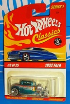 Hot Wheels Classics 2005 Series 1 #6 1932 Ford Aqua Blue w/ WL5SPs - $7.00