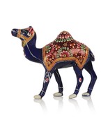 Metal hand painted Camel Indian Royal Camel figure artistic Camel - $852.83 MXN