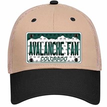 Avalanche Fan Colorado Novelty Khaki Mesh License Plate Hat - £23.22 GBP