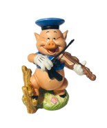 WDCC Walt Disney Figurine Three Little Pigs 3 Fiddle Violin Big Bad Wolf... - £38.89 GBP