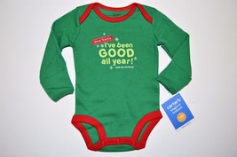 New Unisex Boy Girl Newborn 5-8lbs Carter&#39;s Holiday Bodysuit Shirt Dear Santa - $4.99