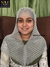 Medieval Aluminium Chain Mail Hood Light Weight Aluminum Chainmail coif ... - $79.00
