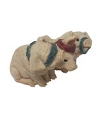 Pigs Figurine See Hear Speak No Evil Fun Resin Decor UDC Vintage 2001 Ve... - $213.44 MXN