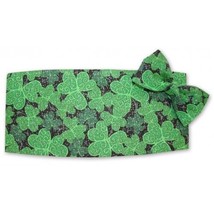 Irish Shimmering Shamrocks Cummerbund and Bowtie - $117.07 CAD
